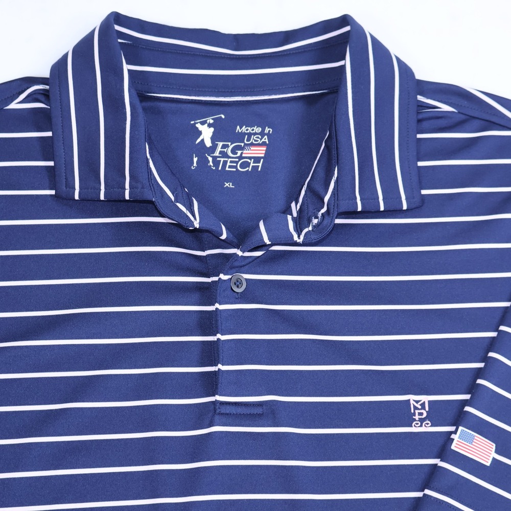 FG Tech Myers Park Country Club Charlotte‎ NC Mens XL Polo Shirt Navy Blue